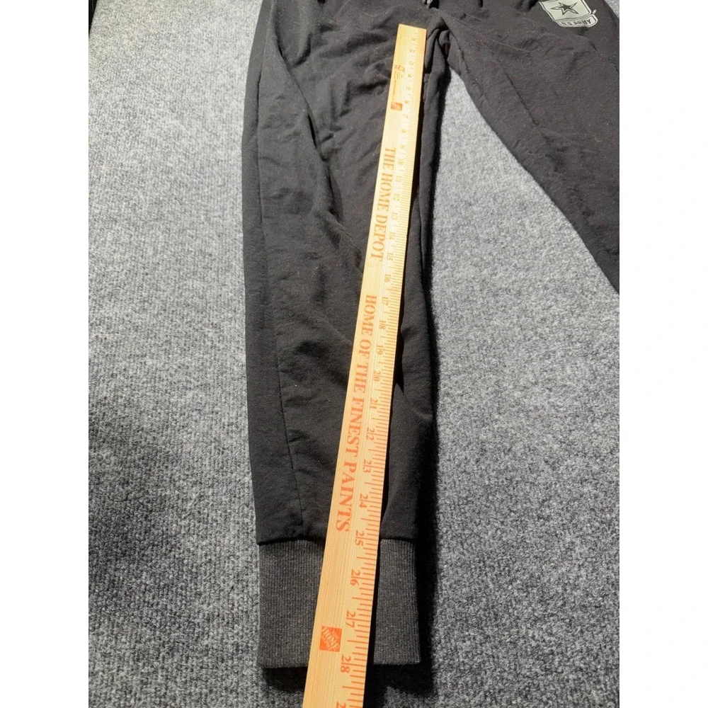 US Army Mens Jogger Sweatpants Black Fleece Athletic Pants GA3_6065_32 Size M